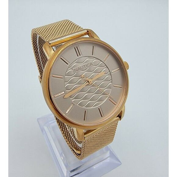 Nautica "Coral Gables" NAPCGP908 Rose Gold Stainless Steel Analog Quartz Watch - Picture 2 of 10